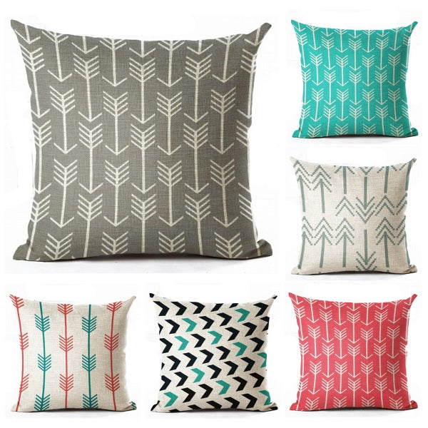 nordic-geometric-arrow-pillow-cushion-cover