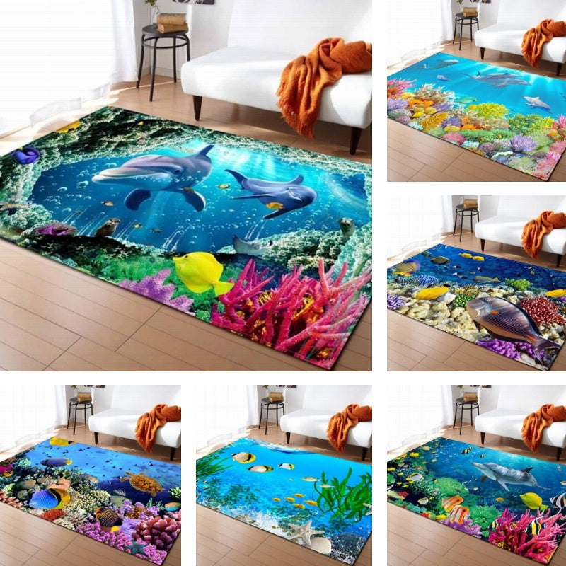ocean-underwater-dolphin-area-rug-floor-mat